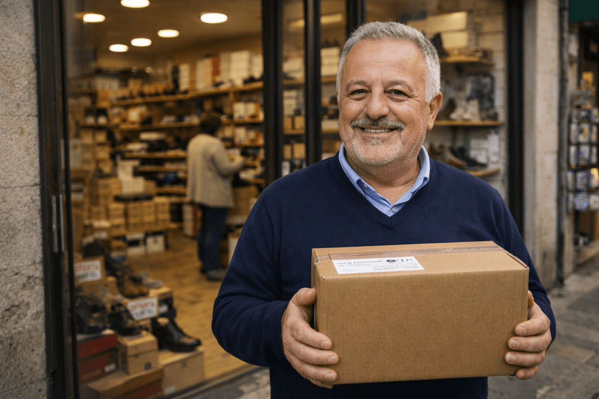 Il nostro team prepara i pacchi con cura